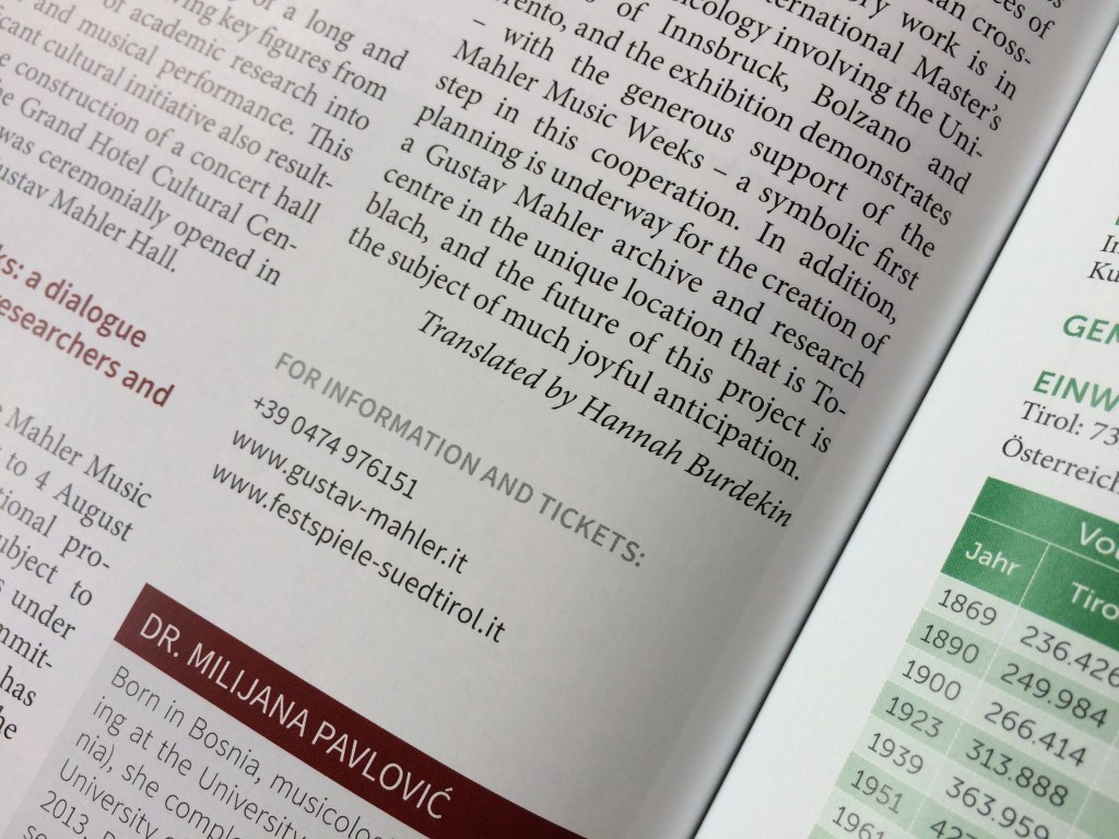 Excerpt of article from magazine, showing printed text and including 'Translated by Hannah Burdekin'