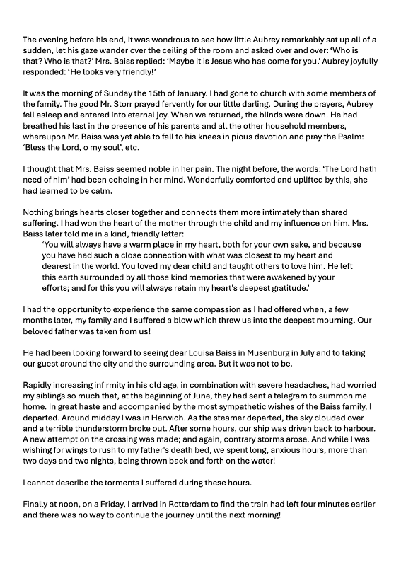 Memoir of German governess, Anna Mues, p.8