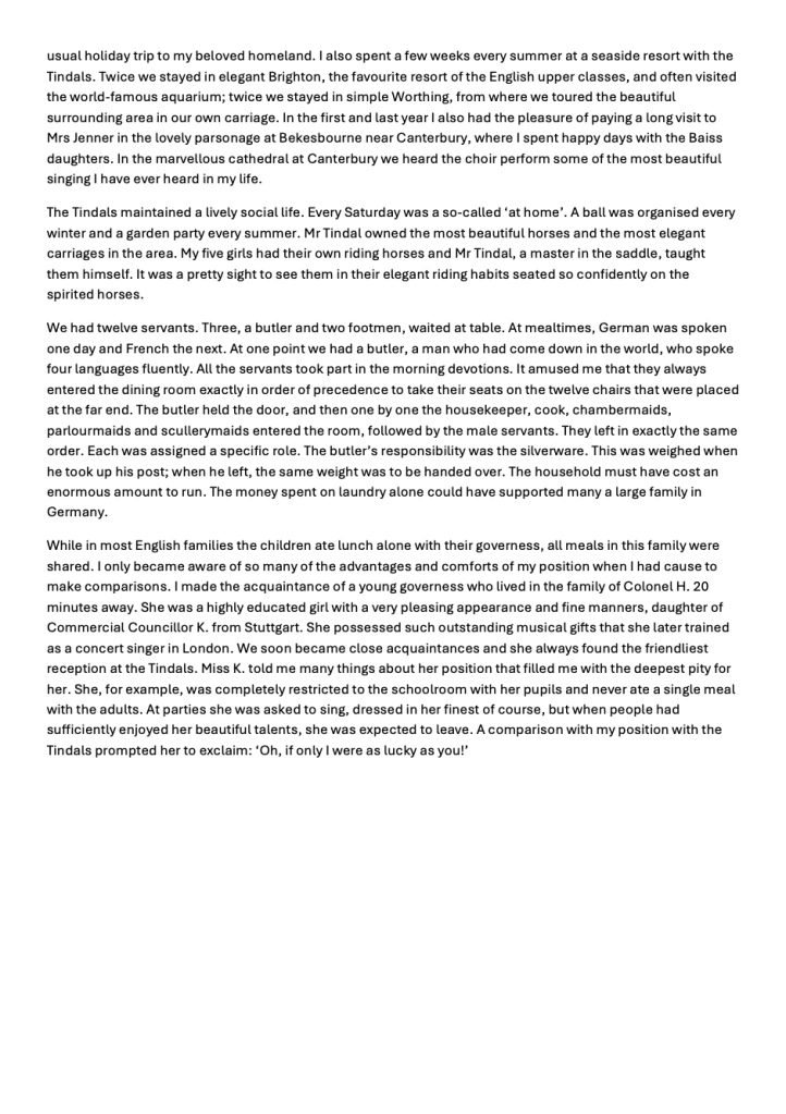 Memoir of German governess, Anna Mues, p. 16